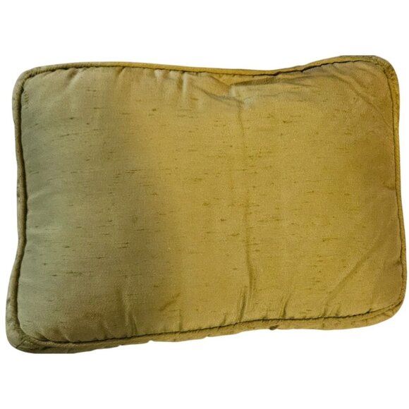 Vintage Needlepoint Pillow With Pineapple & Music Motif Olive Green & Beige - Picture 6 of 8